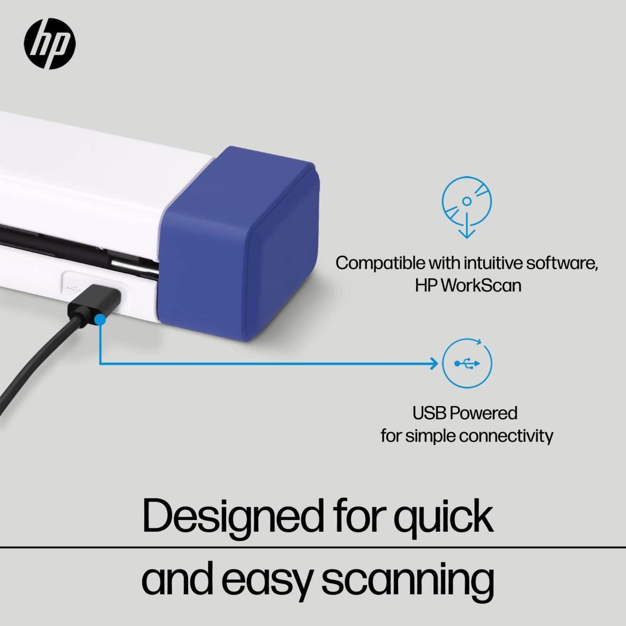 Alt view image 4 of 8 - HP USB Document Scanner & Photo Scanner for 1-Sided Sheetfed Digital Scanning