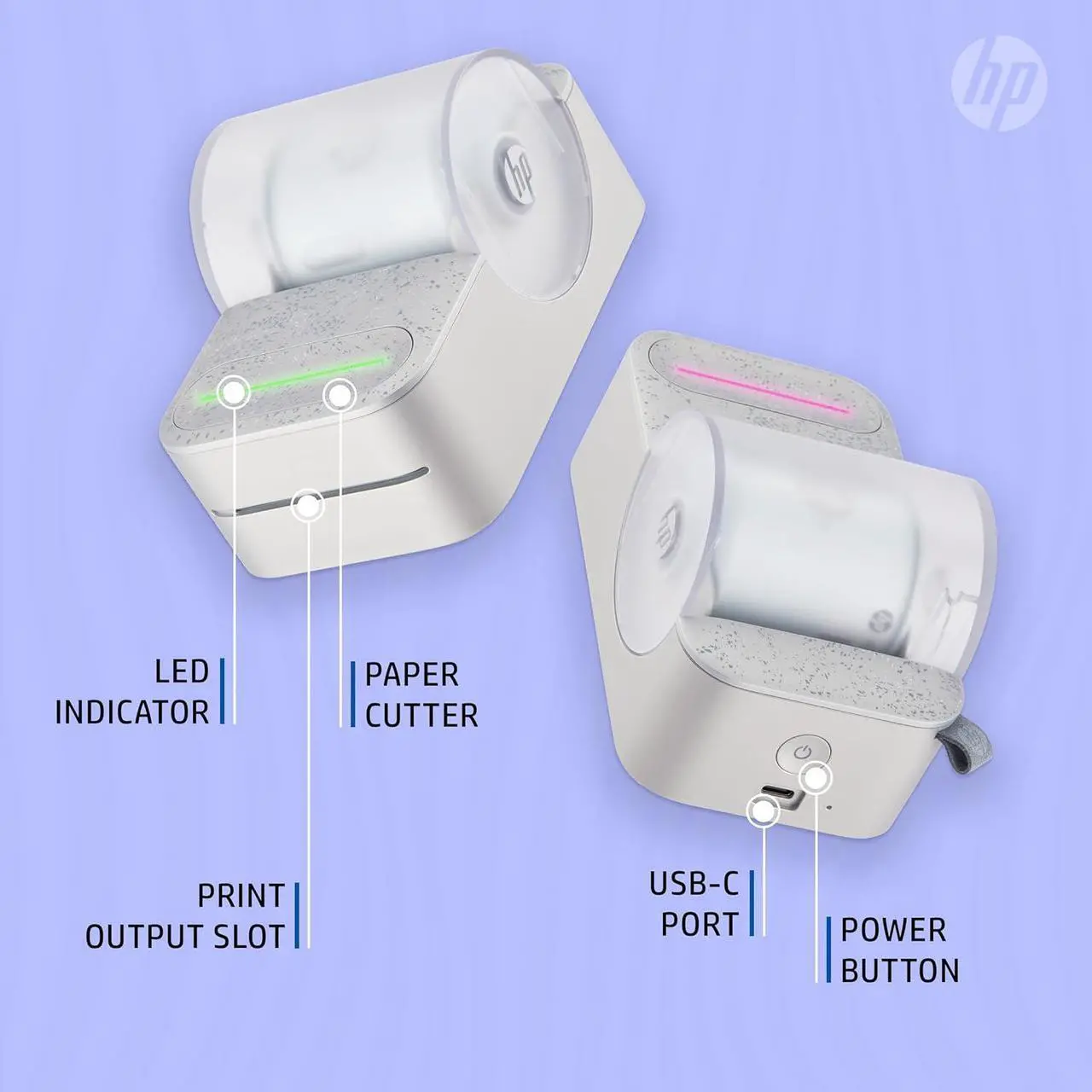 Alt view image 6 of 7 - HP Sprocket Panorama Instant Portable Color Label & Photo Printer with Bluetooth White