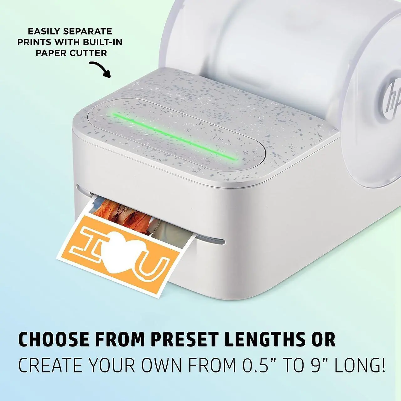 Alt view image 7 of 7 - HP Sprocket Panorama Instant Portable Color Label & Photo Printer with Bluetooth White