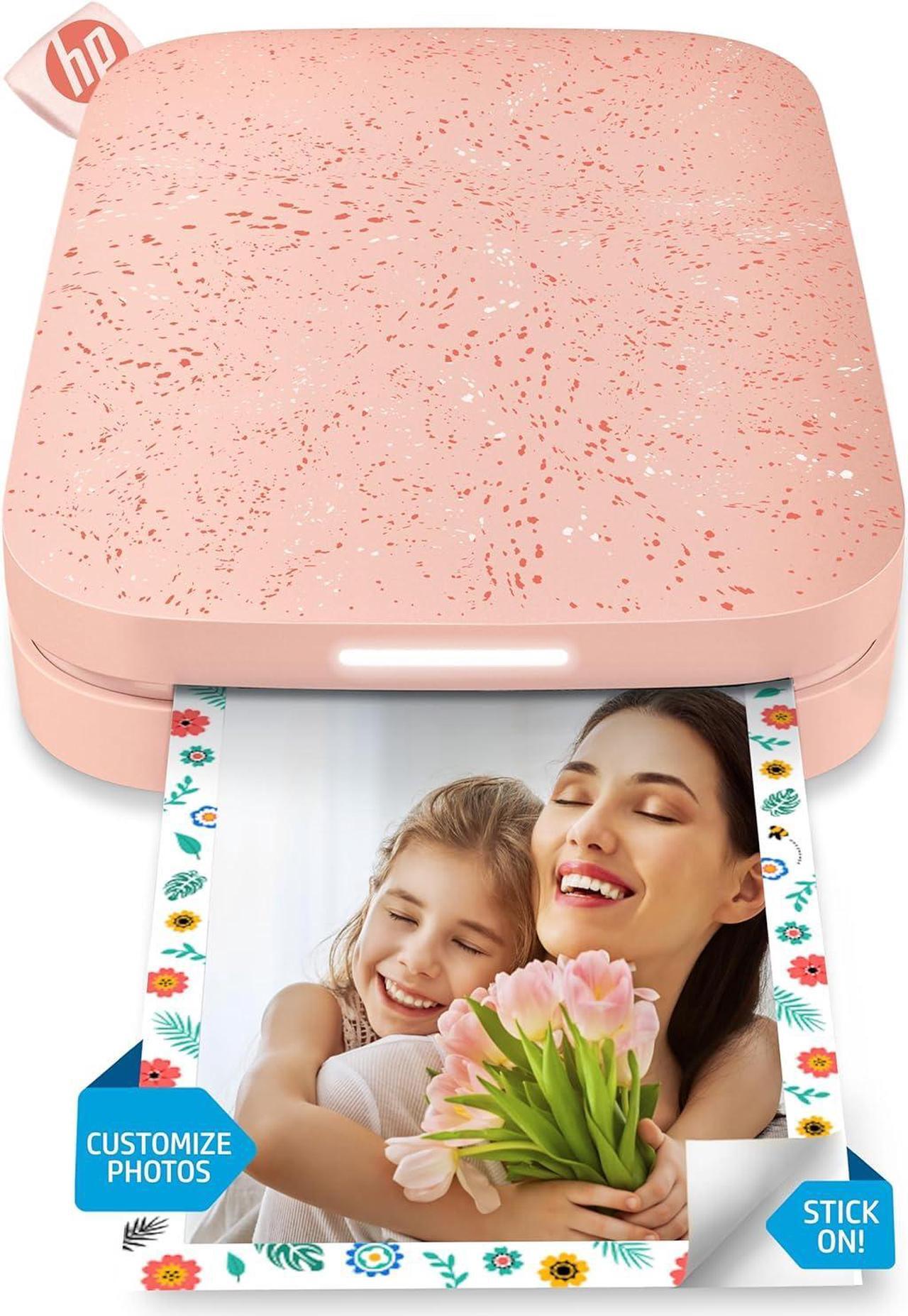 Main image of HP Sprocket Portable 2x3" Instant Photo Printer (Blush Pink), Prints From iOS or Android Devices