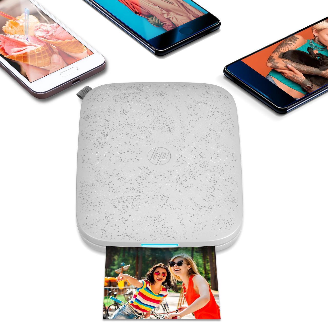 Alt view image 7 of 7 - HP Sprocket 3x4 Instant Photo Printer Prints 3.5x4.25 Photos from iOS & Android - White