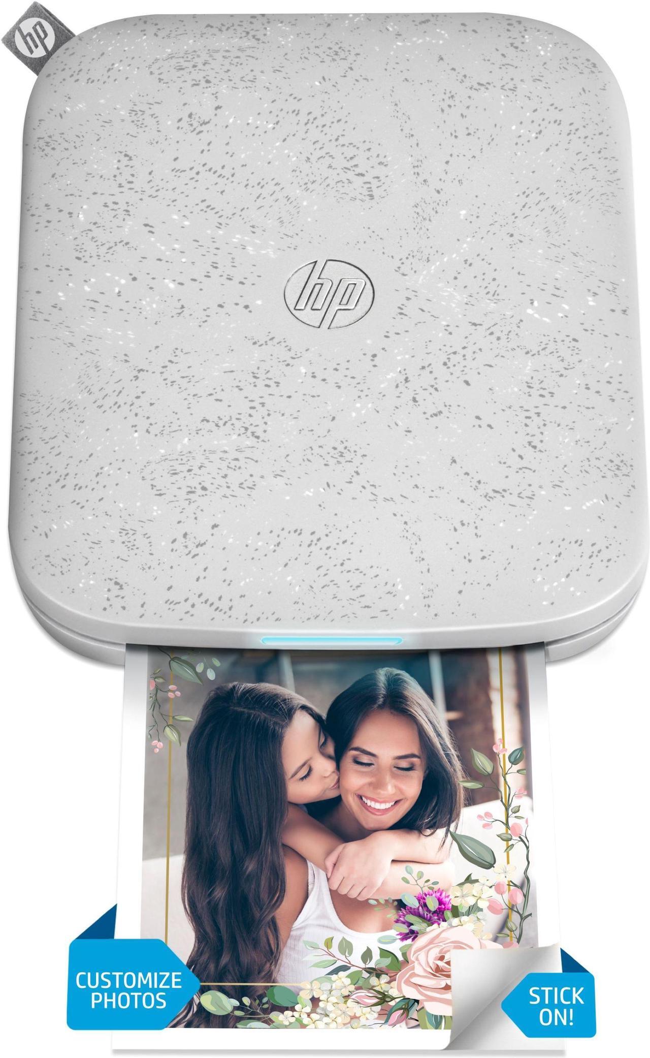 Main image of HP Sprocket 3x4 Instant Photo Printer Prints 3.5x4.25 Photos from iOS & Android - White