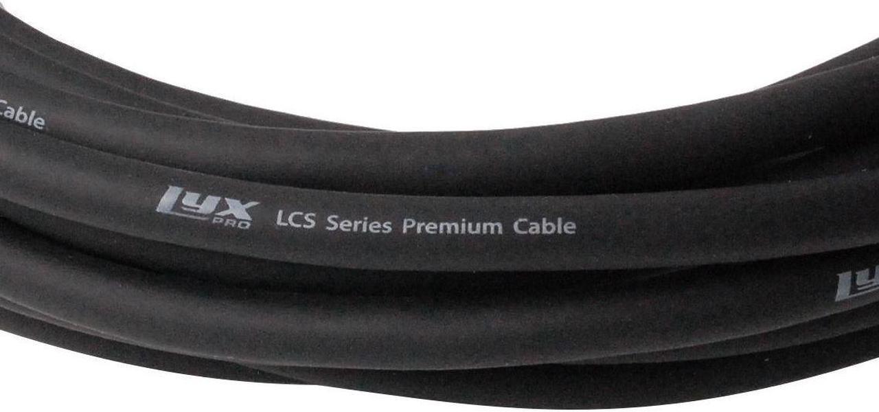Alt view image 3 of 7 - LyxPro 50 ft High End XLR cable 4-Conductor Star Quad Microphone Cable - Black