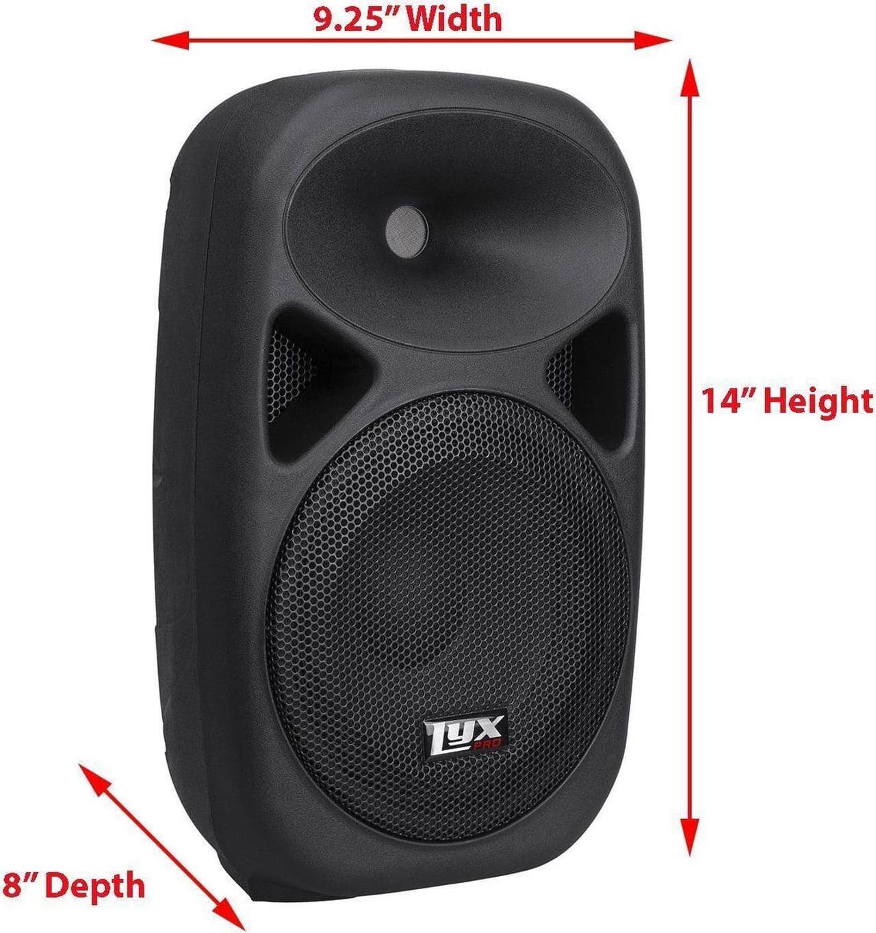 Alt view image 4 of 9 - Small PA System, 100w RMS Power Active Speaker, Bluetooth SD USB MP3 AUX Input