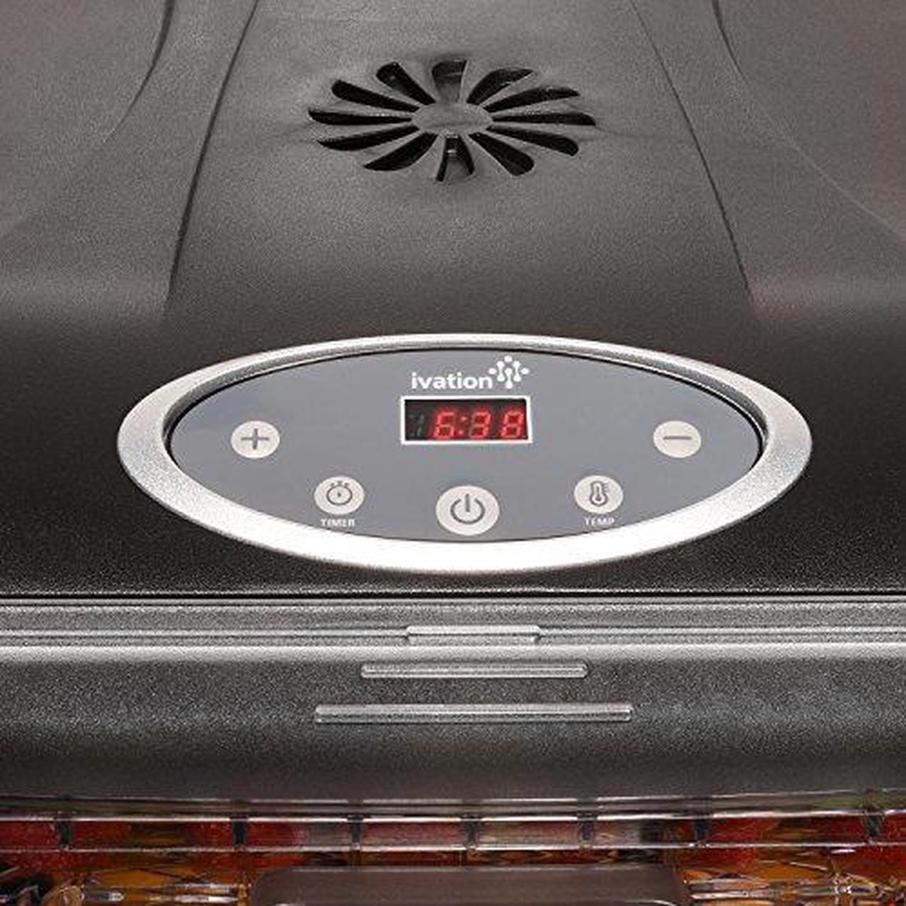 Alt view image 4 of 8 - Electric Beef Jerky Countertop Food Dehydrator for a Healthy Diet, Extend Shelf Life, with 9 Drying Racks, Digital Temperature Controls and Timer with Automatic Shutoff, Even Dry From 95?F to 158?F