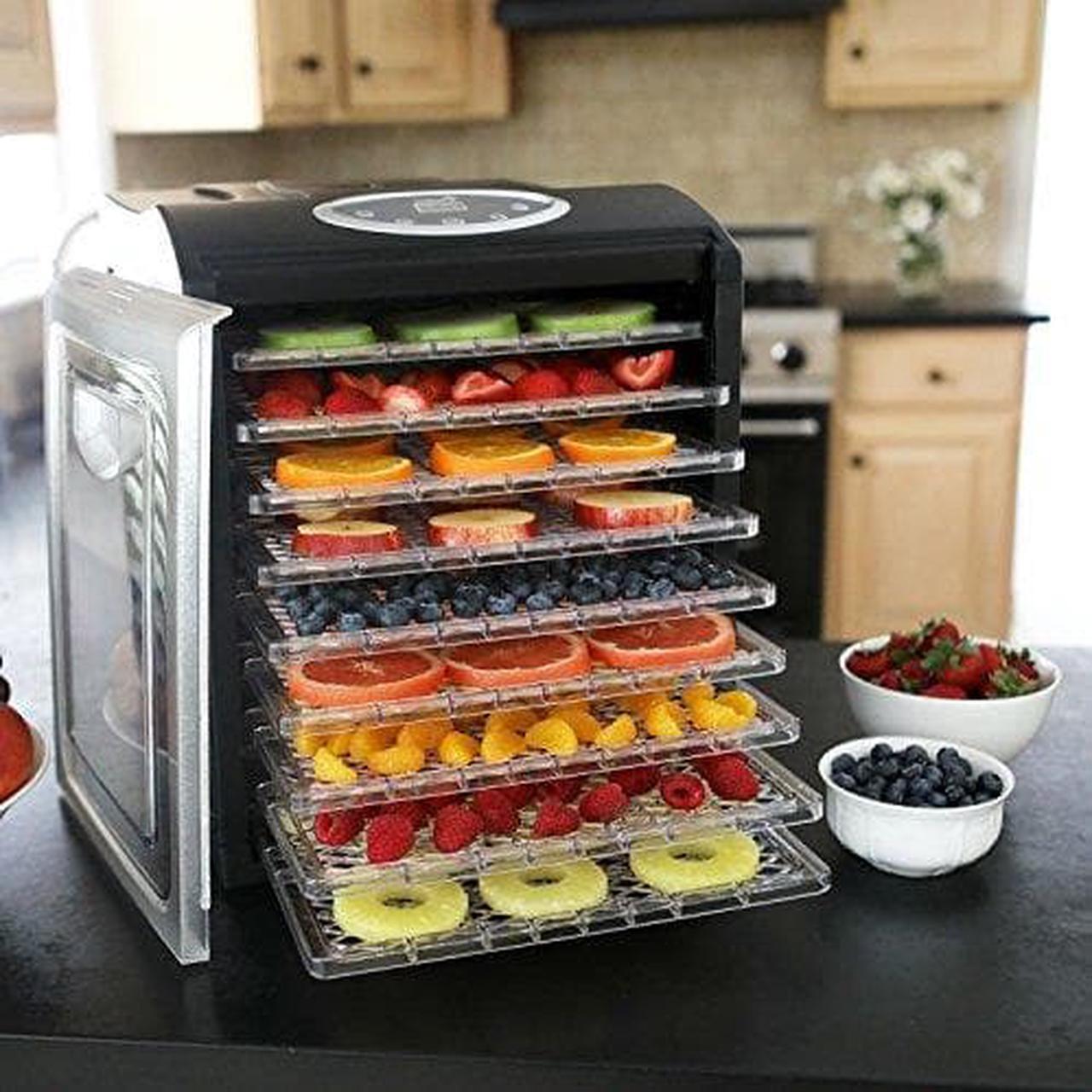 Alt view image 7 of 8 - Electric Beef Jerky Countertop Food Dehydrator for a Healthy Diet, Extend Shelf Life, with 9 Drying Racks, Digital Temperature Controls and Timer with Automatic Shutoff, Even Dry From 95?F to 158?F