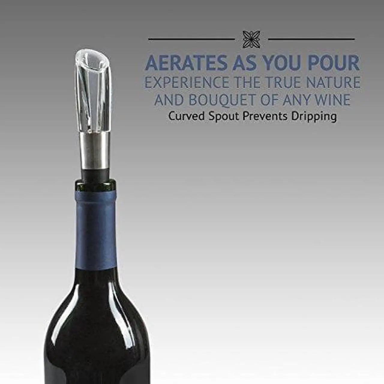 Alt view image 7 of 9 - Ivation Wine Gift Set, Includes Stainless Steel Electric Wine Bottle Opener, Wine Aerator, Electric Vacuum Wine Preserver, 2 Bottle Stoppers, Foil Cutter & LED Charging Base
