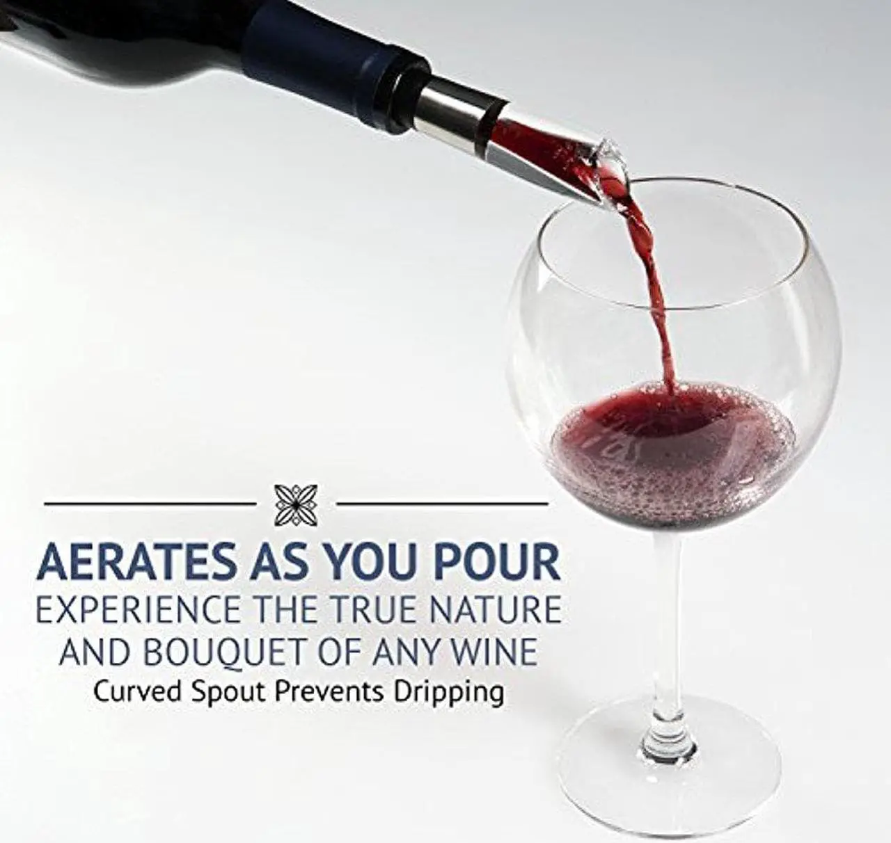 Alt view image 5 of 9 - Ivation Wine Gift Set, Includes Stainless Steel Electric Wine Bottle Opener, Wine Aerator, Electric Vacuum Wine Preserver, 2 Bottle Stoppers, Foil Cutter & LED Charging Base