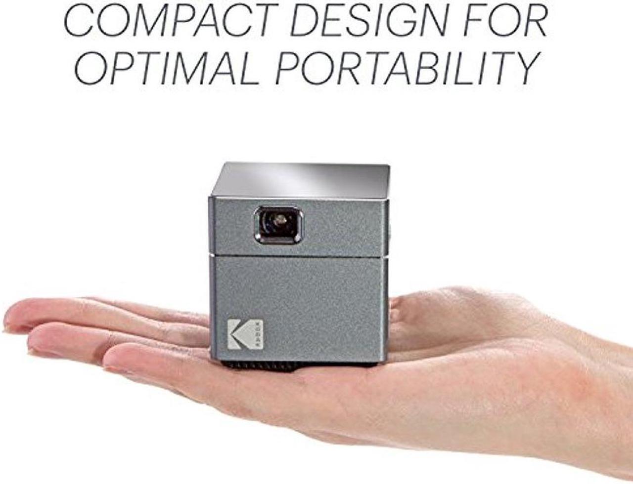 Alt view image 2 of 9 - KODAK Wireless DLP Cube – Miniature Movie Projector w/ 1080p HD Quality, 1.5W Speaker, Remote Control, 3.5mm Input & Hookup for HDMI, & Micro SD Card