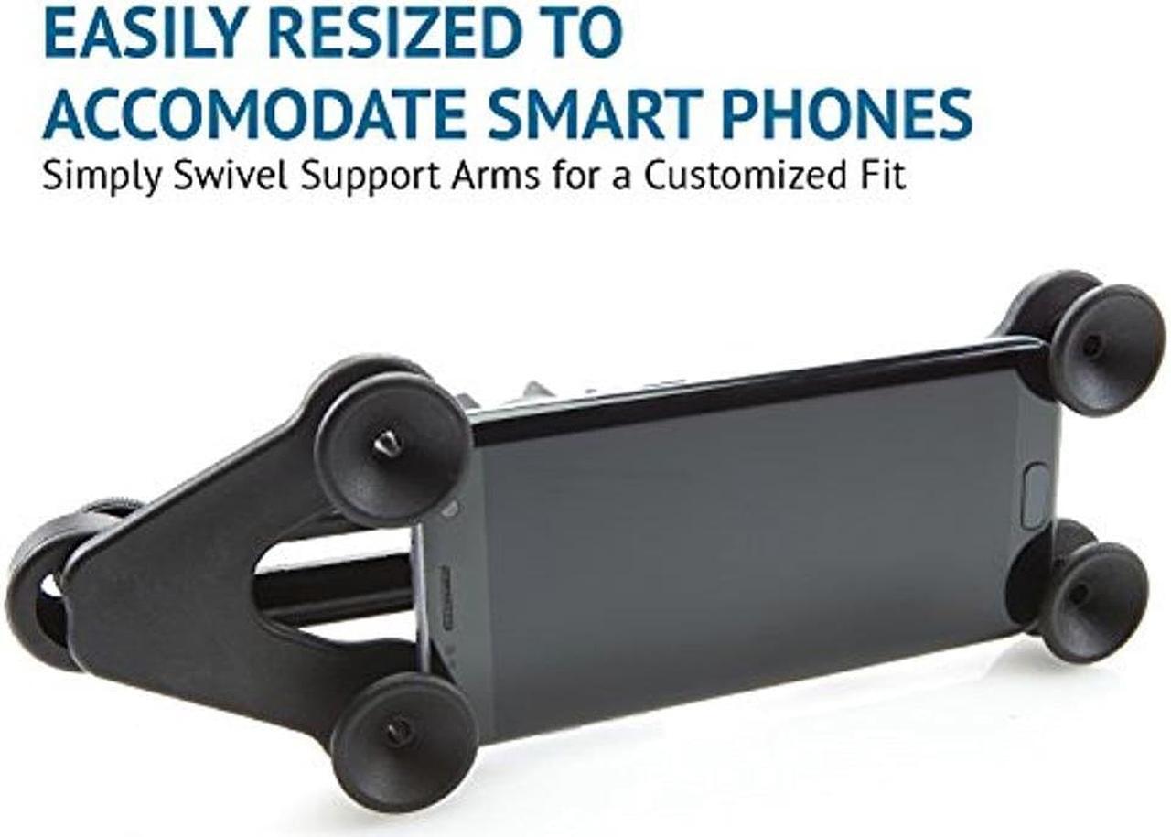 Alt view image 6 of 7 - lyxpro smartphone & tablet holder for microphone & music stands fits iphone & android devices 360 swivel tilt support arms