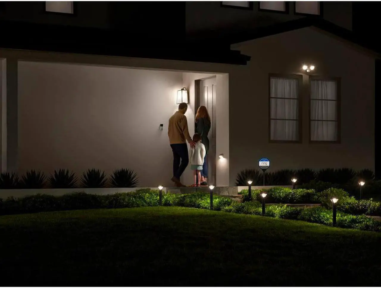 Alt view image 3 of 3 - ring RINGPATHSOLB Solar Pathway Light - Black