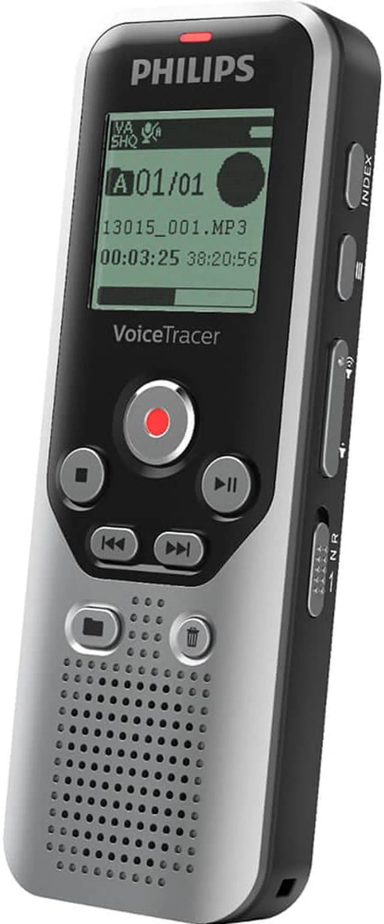 Alt view image 4 of 20 - Philips - VoiceTracer Digital Audio Recorder - Dark Silver & Black