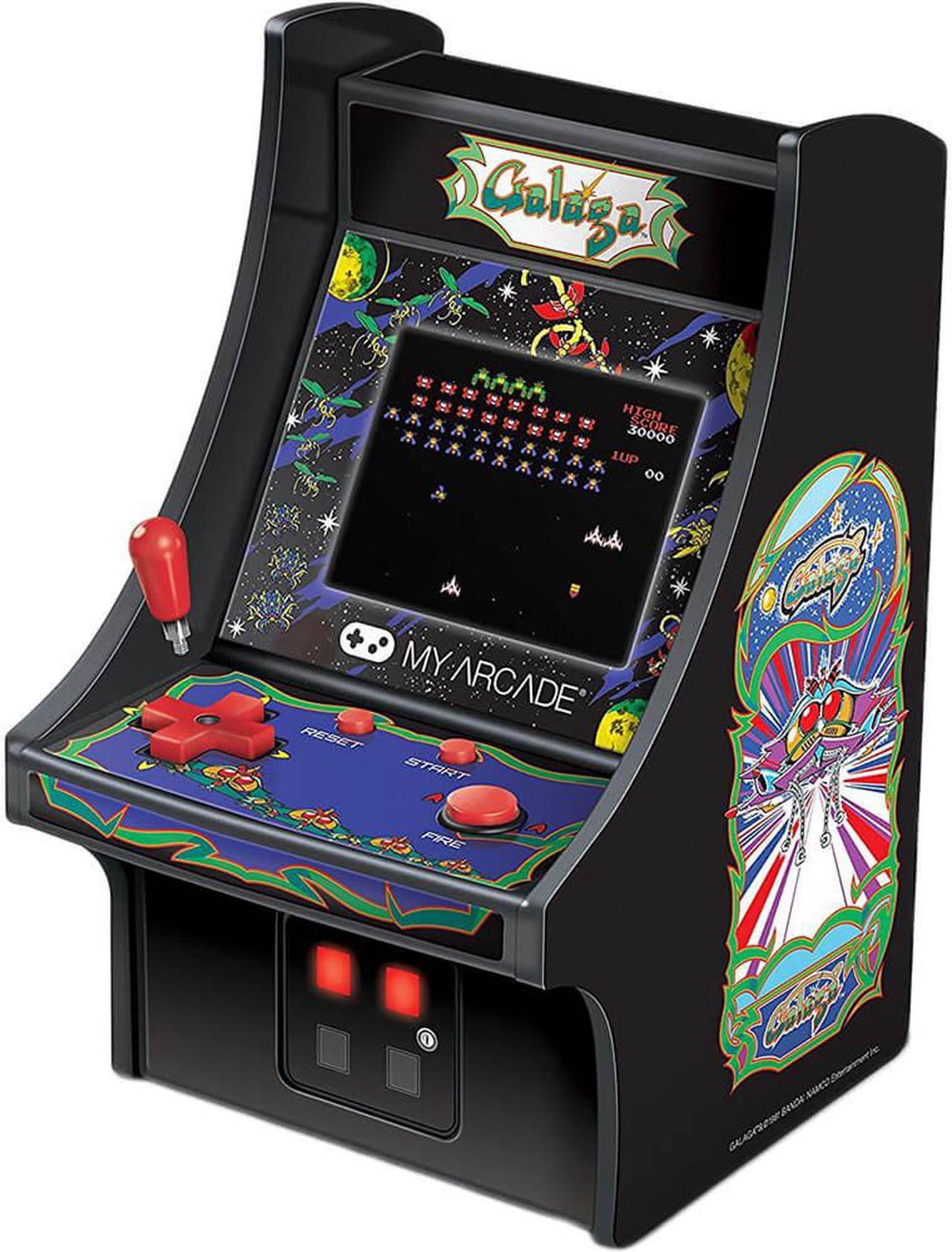 Alt view image 14 of 20 - MY ARCADE BANDAI NAMCO GALAGA 6" Micro Arcade Machine Portable Handheld Video Game