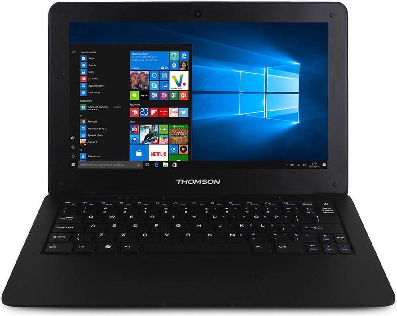 Alt view image 8 of 10 - THOMSON NEO10 Laptop, Win 10, Mobile MS Office FREE, Intel CPU, 2/32GB, 10.1" Display 1024x600, Webcam, Wi-Fi & Bluetooth 4.0, Keyboard with Multi-touch Pad, Battery up to 7 hours, Black, Slim & Light