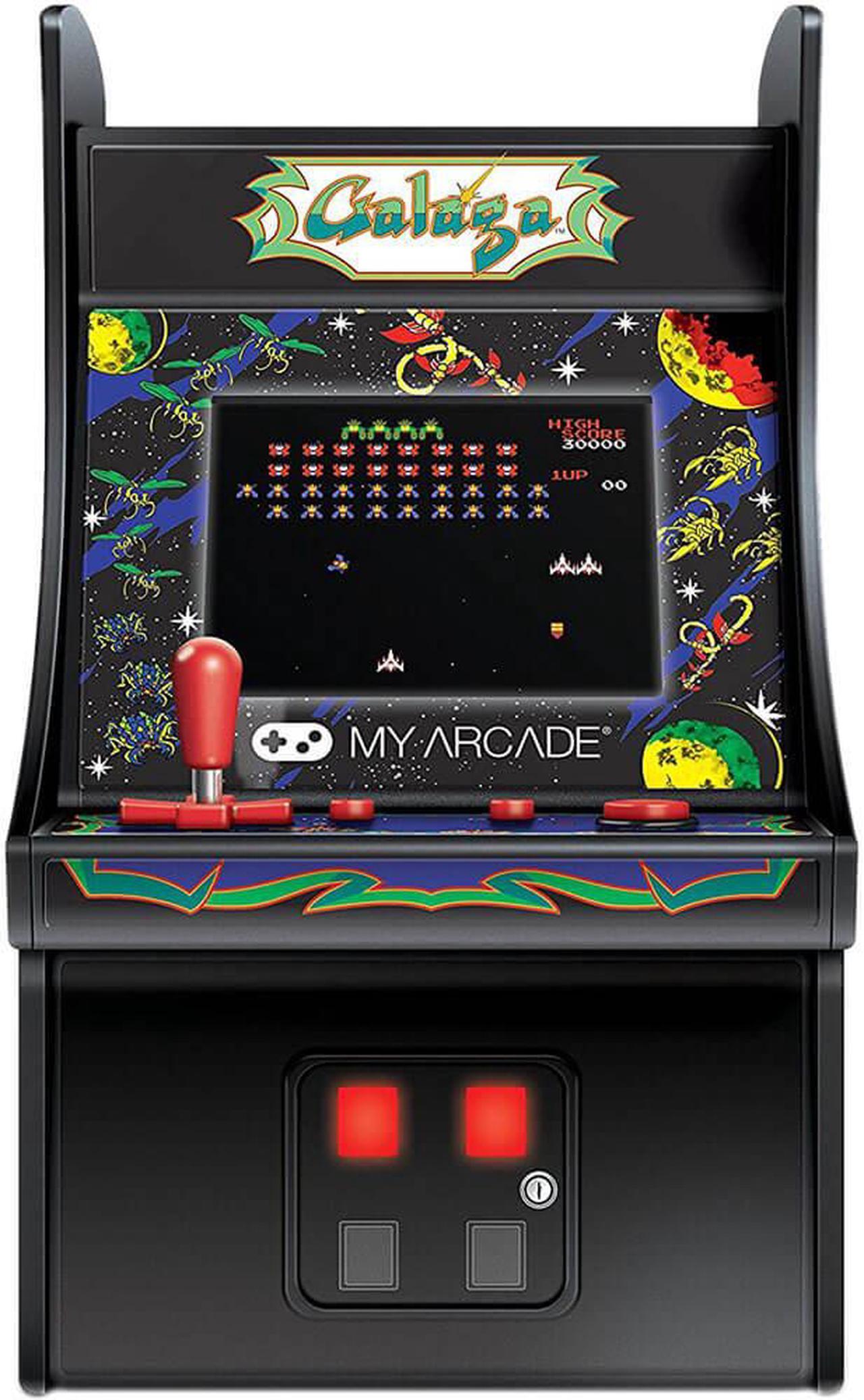 Alt view image 15 of 20 - MY ARCADE BANDAI NAMCO GALAGA 6" Micro Arcade Machine Portable Handheld Video Game
