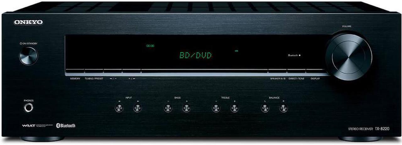 Alt view image 7 of 15 - Onkyo TX-8220 Analog Home Audio/Video Stereo Receiver (Black)