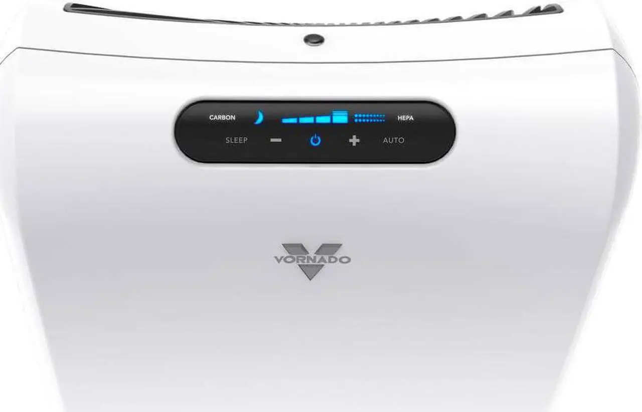 Alt view image 6 of 9 - Vornado True HEPA Activated Carbon Filter Whole Room Air Purifier, White