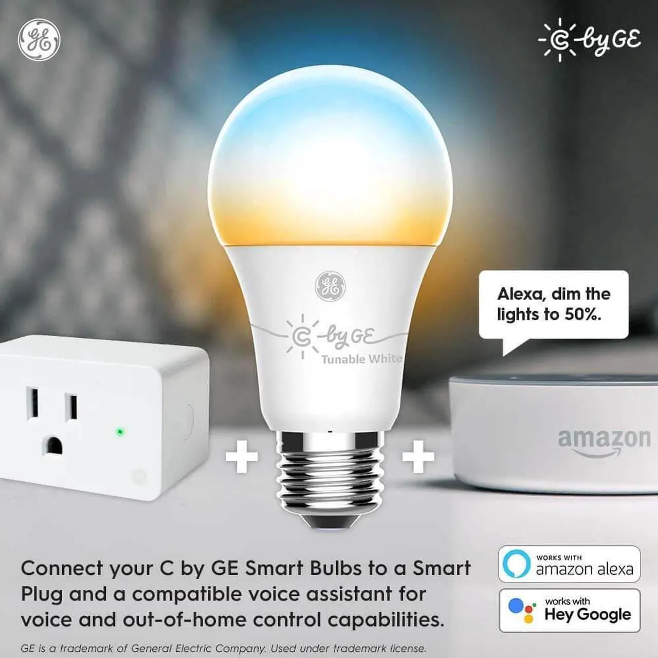 Alt view image 2 of 5 - C by GE Tunable White Direct Connect Smart Bulbs (2 LED A19 Light Bulbs)
