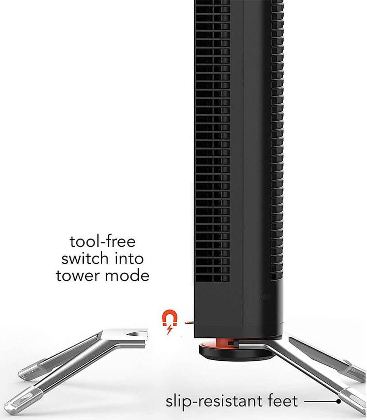 Alt view image 2 of 4 - Sharper Image AXIS 47 Airbar Tower Fan with Full-Range Tilt