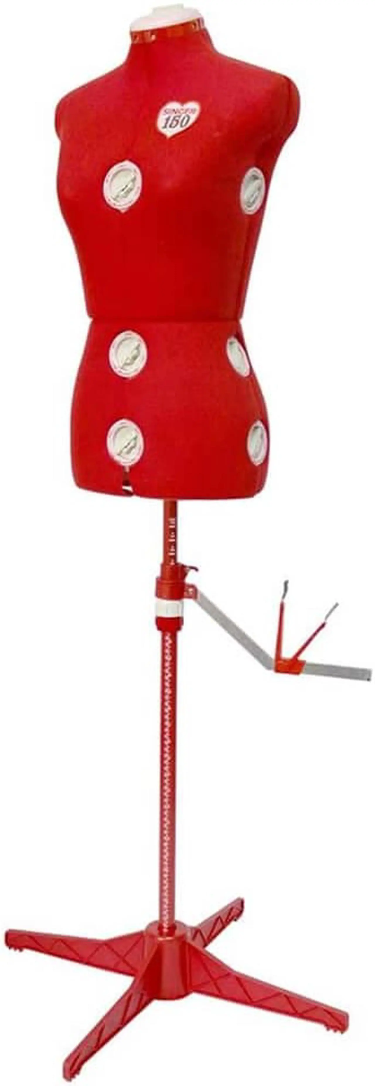 Alt view image 3 of 4 - Singer Red Adjustable Dress Form - Small/Medium