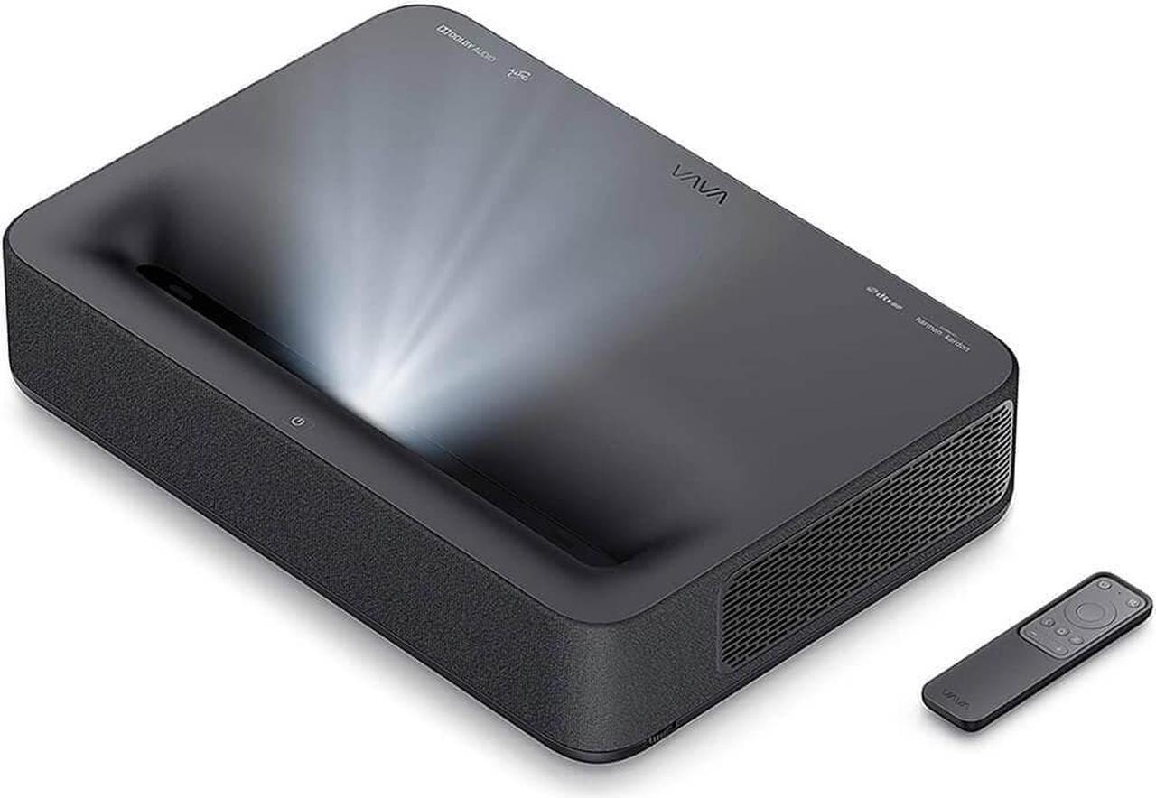 Alt view image 2 of 4 - VAVA 4K Ultra Short Throw Laser TV Projector  - Black