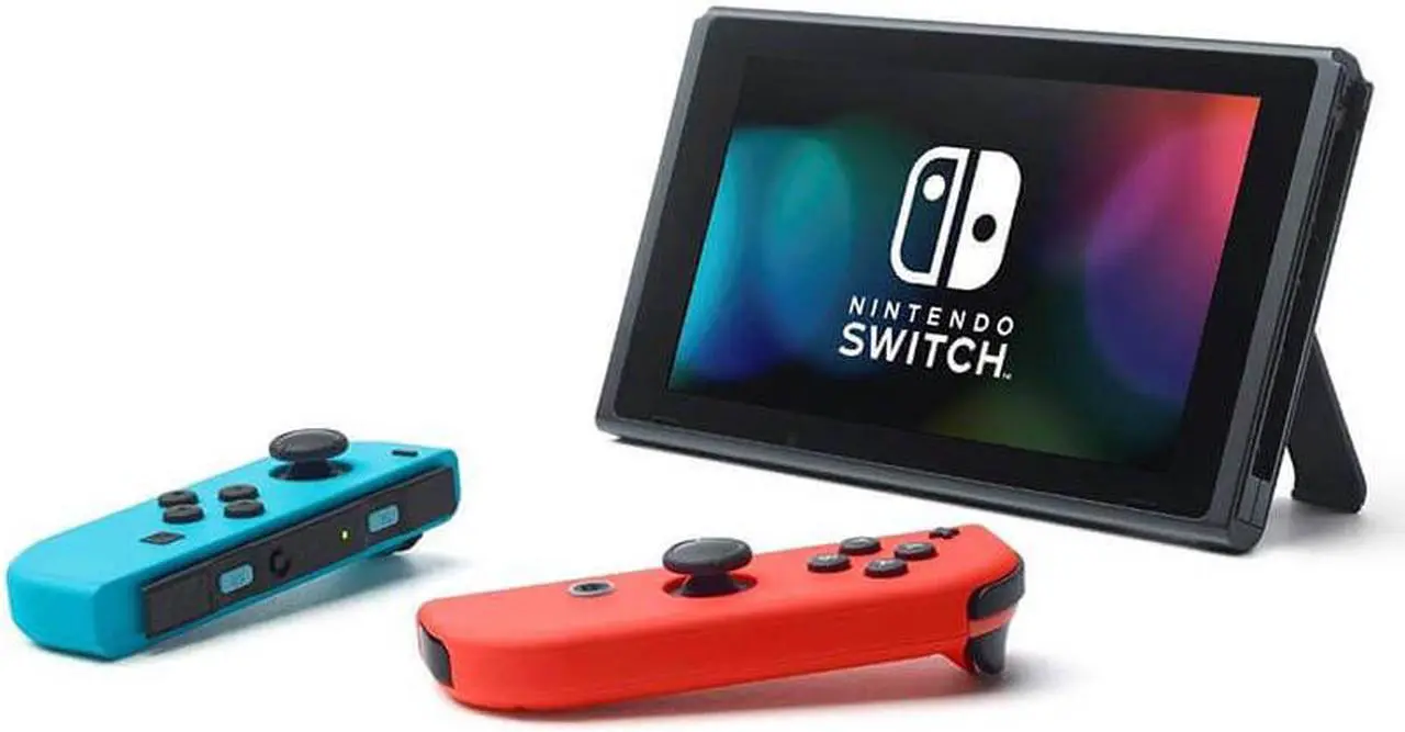 Alt view image 11 of 20 - Nintendo Switch - Neon Blue/Neon Red Joy-Con + Mario Kart 8 Deluxe (Download) + 3month Nintendo Switch Online membership - Black/Neon Blue/Neon Red