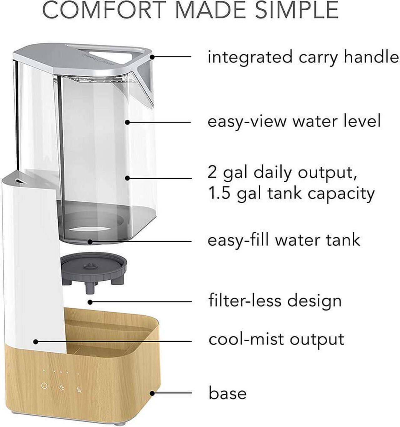Alt view image 2 of 8 - Sharper Image Ultrasonic Humidifier