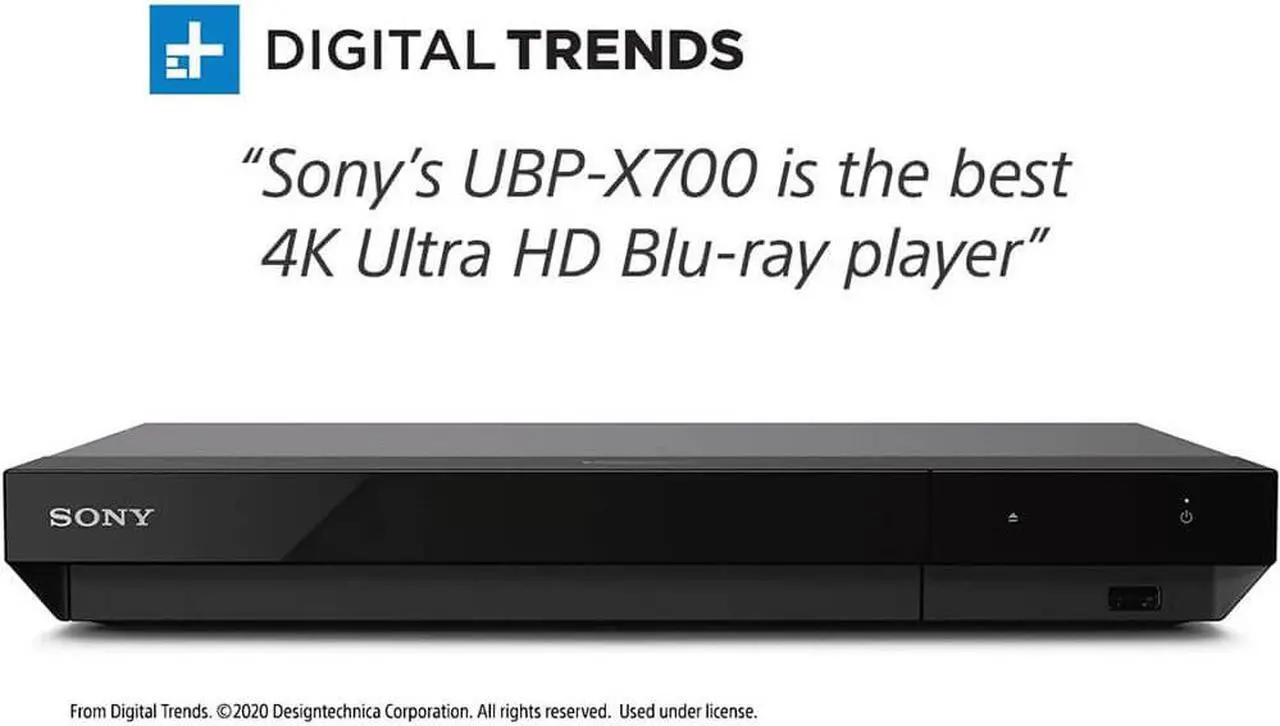 Alt view image 8 of 20 - Sony 4K Ultra HD Blu-Ray Player With HDMI Cable - UBPX700/M