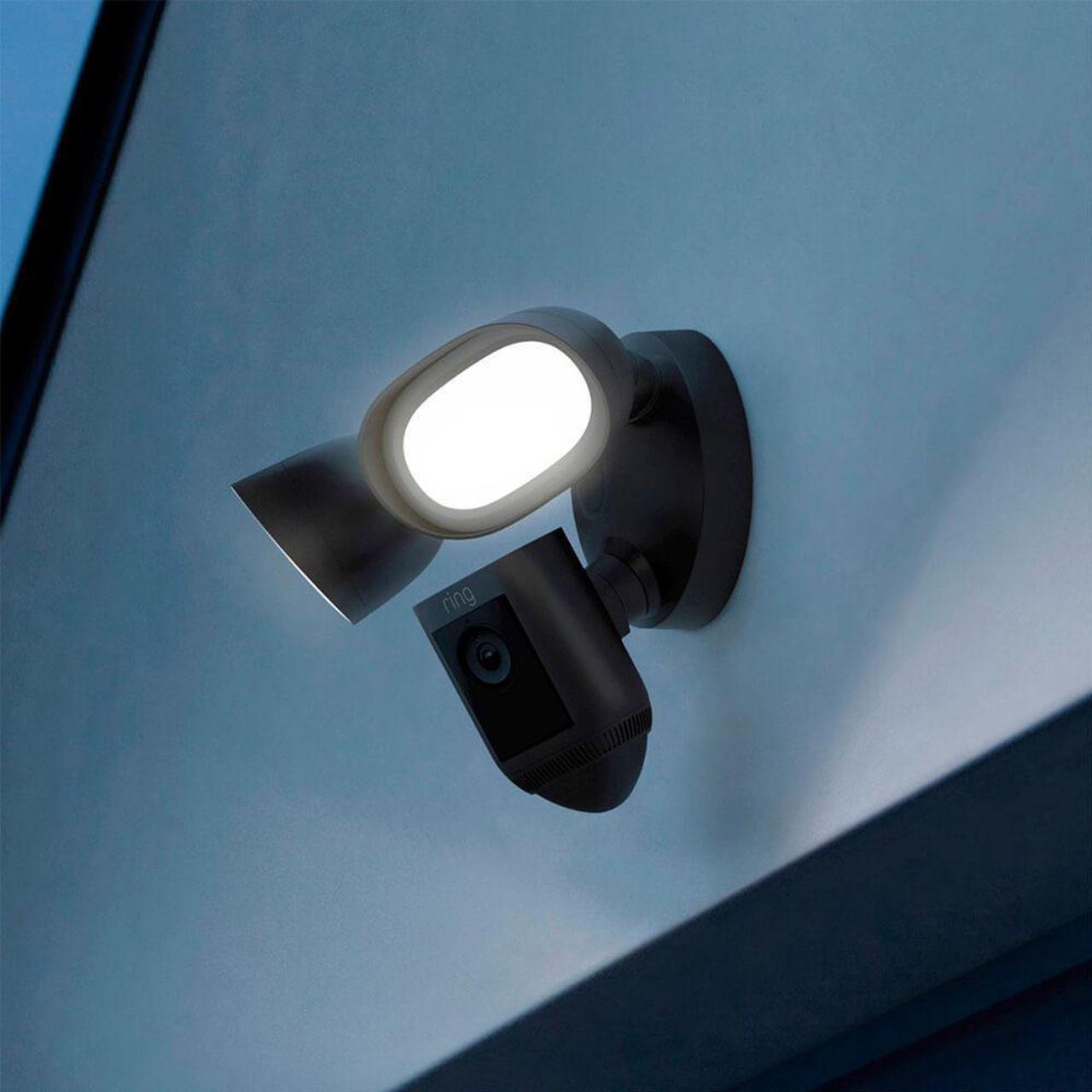 Alt view image 5 of 18 - Ring B08FCWQWDZ Floodlight Cam Wired Pro Surveillance Camera - 1080p - 1800 Lumens - LED - Outdoor - Wired - Night Vision - Amazon Alexa - Black