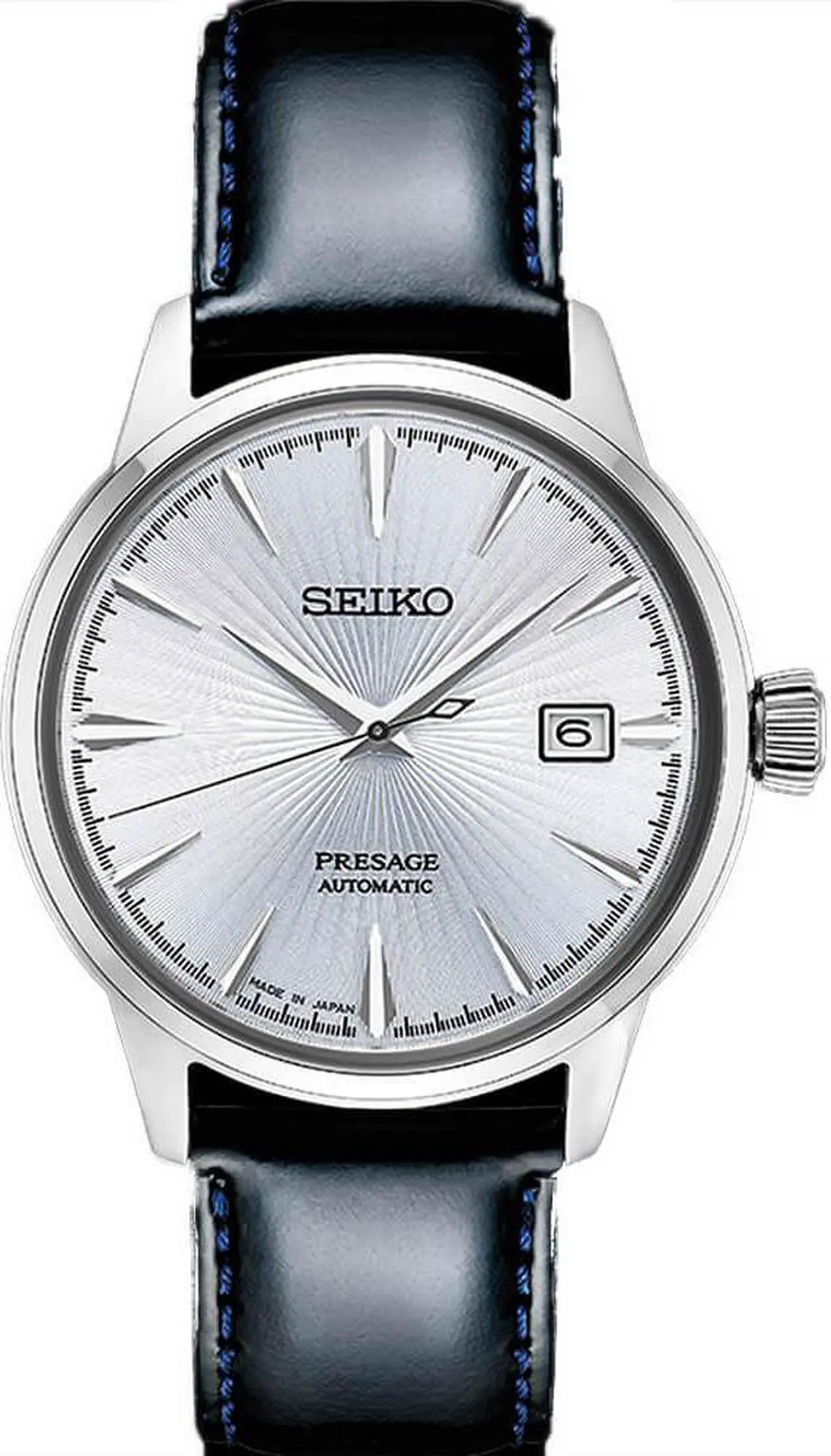 Alt view image 3 of 8 - Seiko Presage Mens Stainless Steel Blue Dial Automatic Watch SRPB43