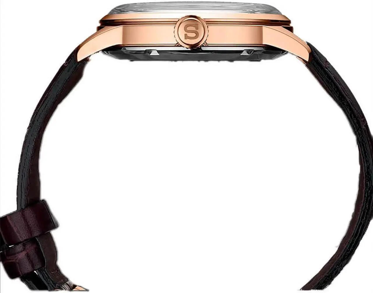 Alt view image 8 of 9 - Seiko Presage Mens Rose Gold Plated Stainless Steel Automatic Watch SRPB46