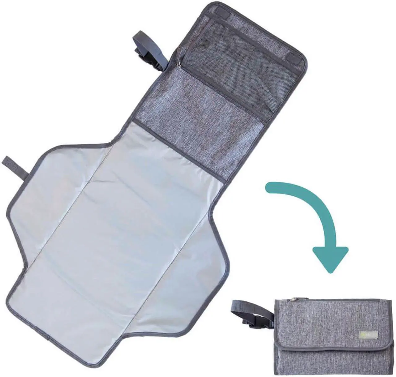 Alt view image 2 of 4 - bbluv B0110 Ultra Complete Diaper Bag - Heather Gray