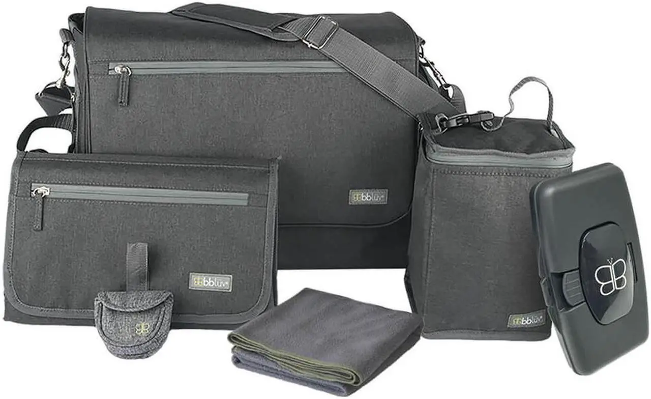 Alt view image 2 of 4 - bbluv B0133 Ultra Complete Diaper Bag - Charcol