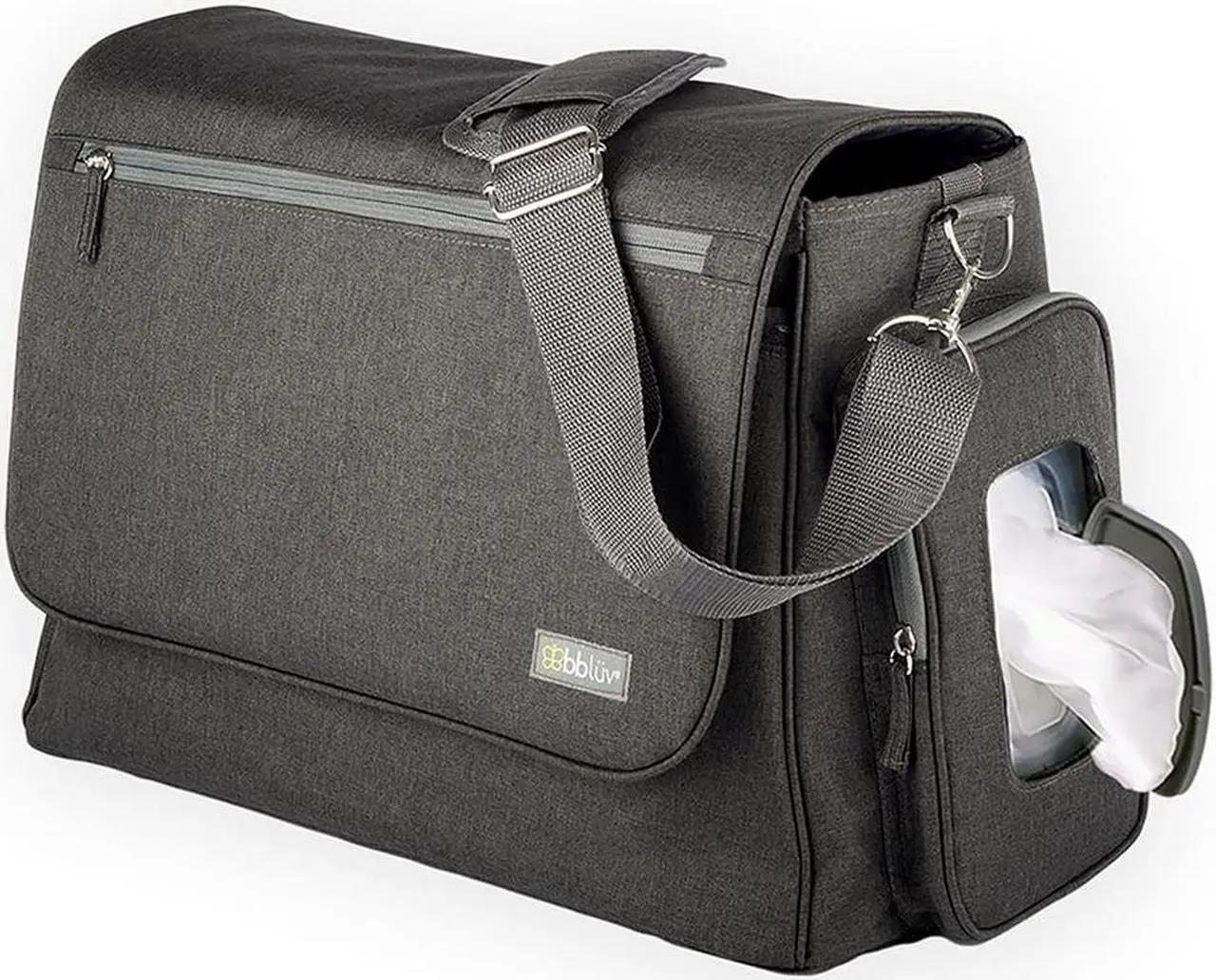 Alt view image 3 of 4 - bbluv B0133 Ultra Complete Diaper Bag - Charcol