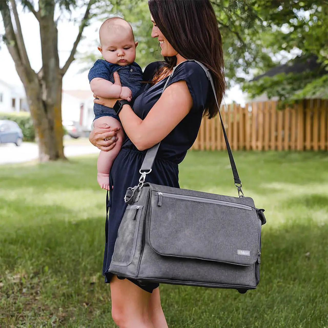 Alt view image 4 of 4 - bbluv B0133 Ultra Complete Diaper Bag - Charcol
