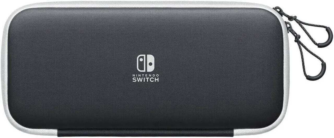 Alt view image 3 of 20 - Nintendo Switch Carrying Case & Screen Protector - Black and White
