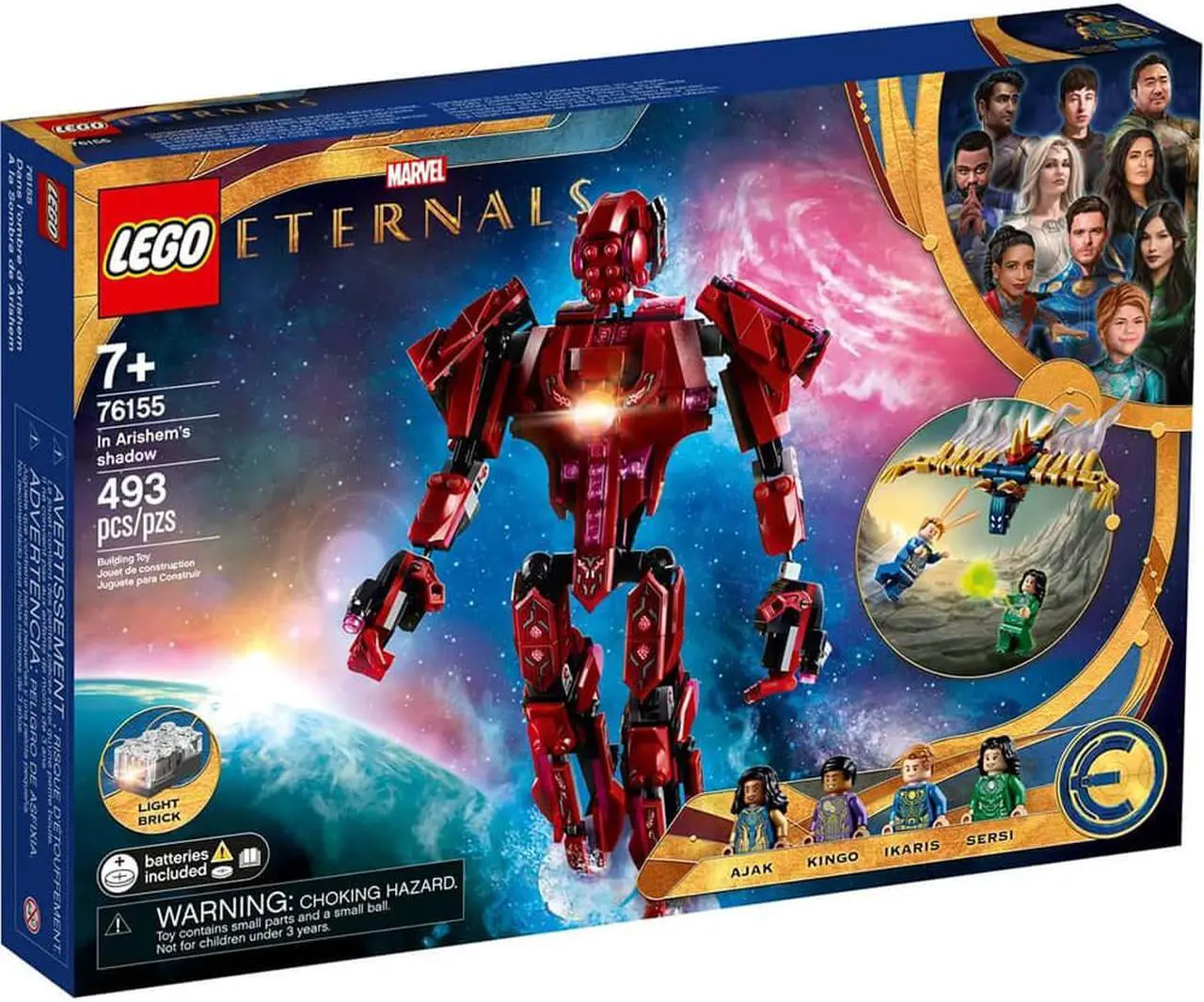 Alt view image 5 of 20 - LEGO 76155 Marvel The Eternals In Arishems Shadow 493 Piece Build Set, Age 7+