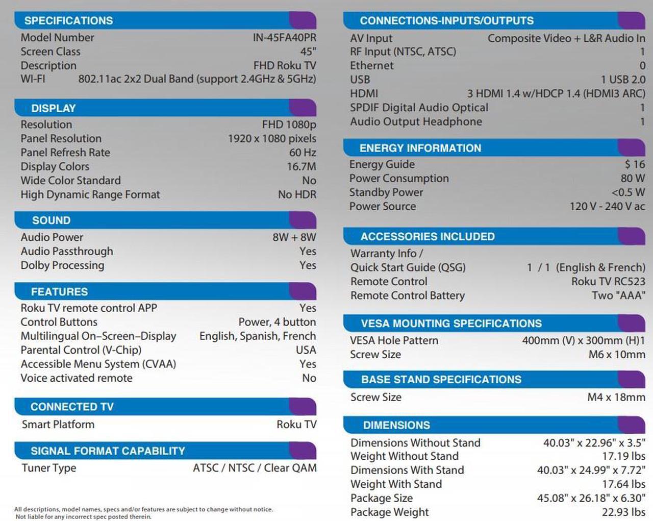 Alt view image 8 of 17 - InFocus Classic Series 45" 1080p Roku Smart LED TV (IN-45FA40PR)