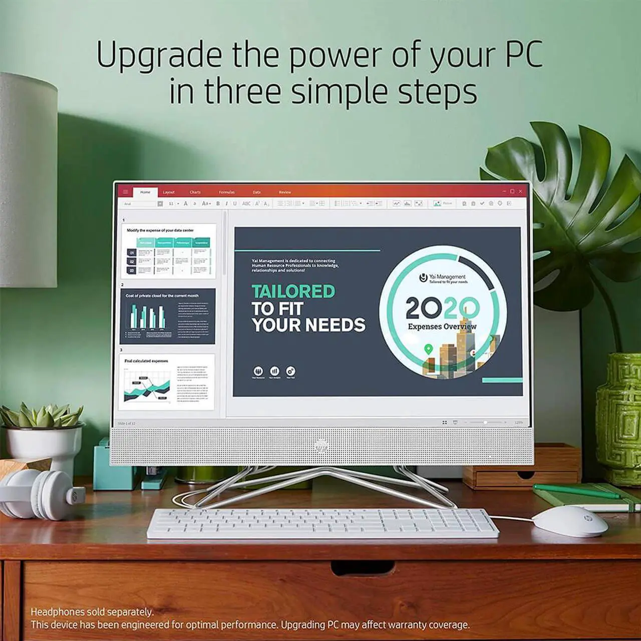 Alt view image 7 of 7 - HP 24-DP0160 - 23.8" Touchscreen - Ryzen 5 4500U - 12 GB DDR4 - 512 GB SSD - Windows 10 Home - All-in-One