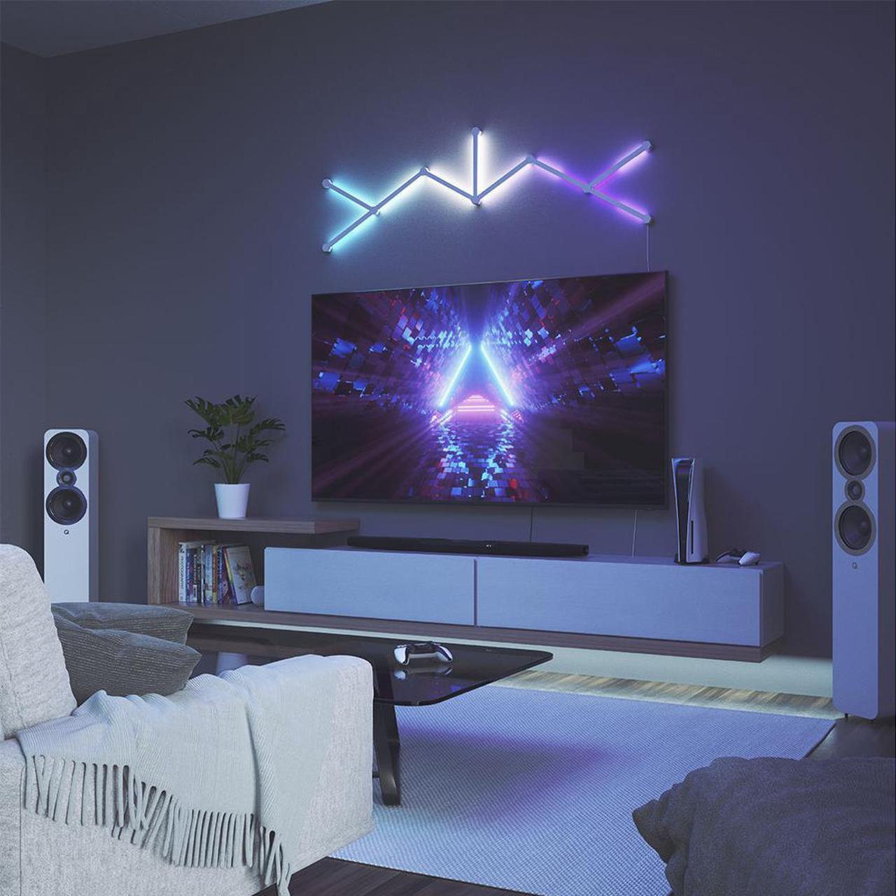 Alt view image 5 of 7 - nanoleaf Lines Smarter Kit (9 Light Lines)