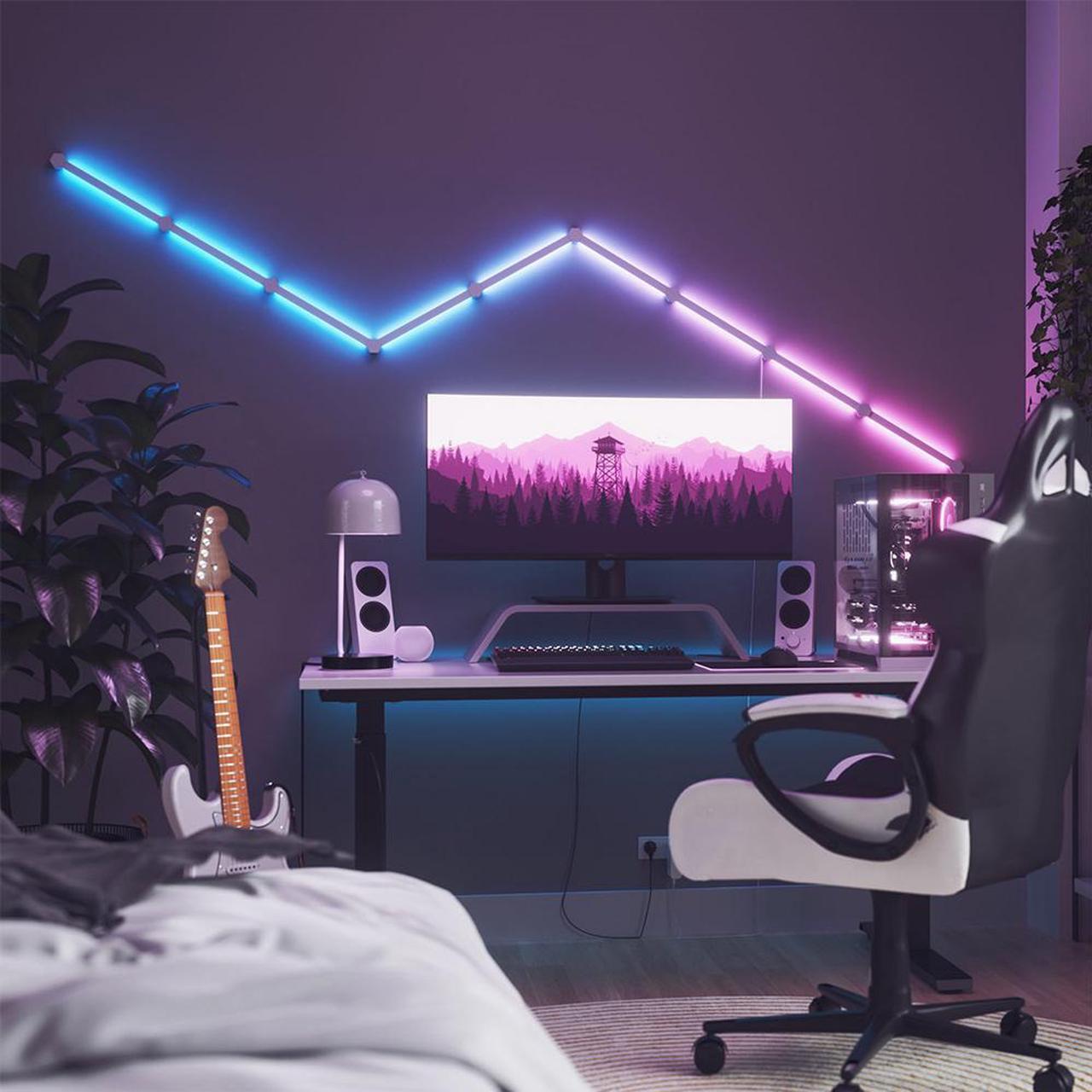 Alt view image 7 of 7 - nanoleaf Lines Smarter Kit (9 Light Lines)