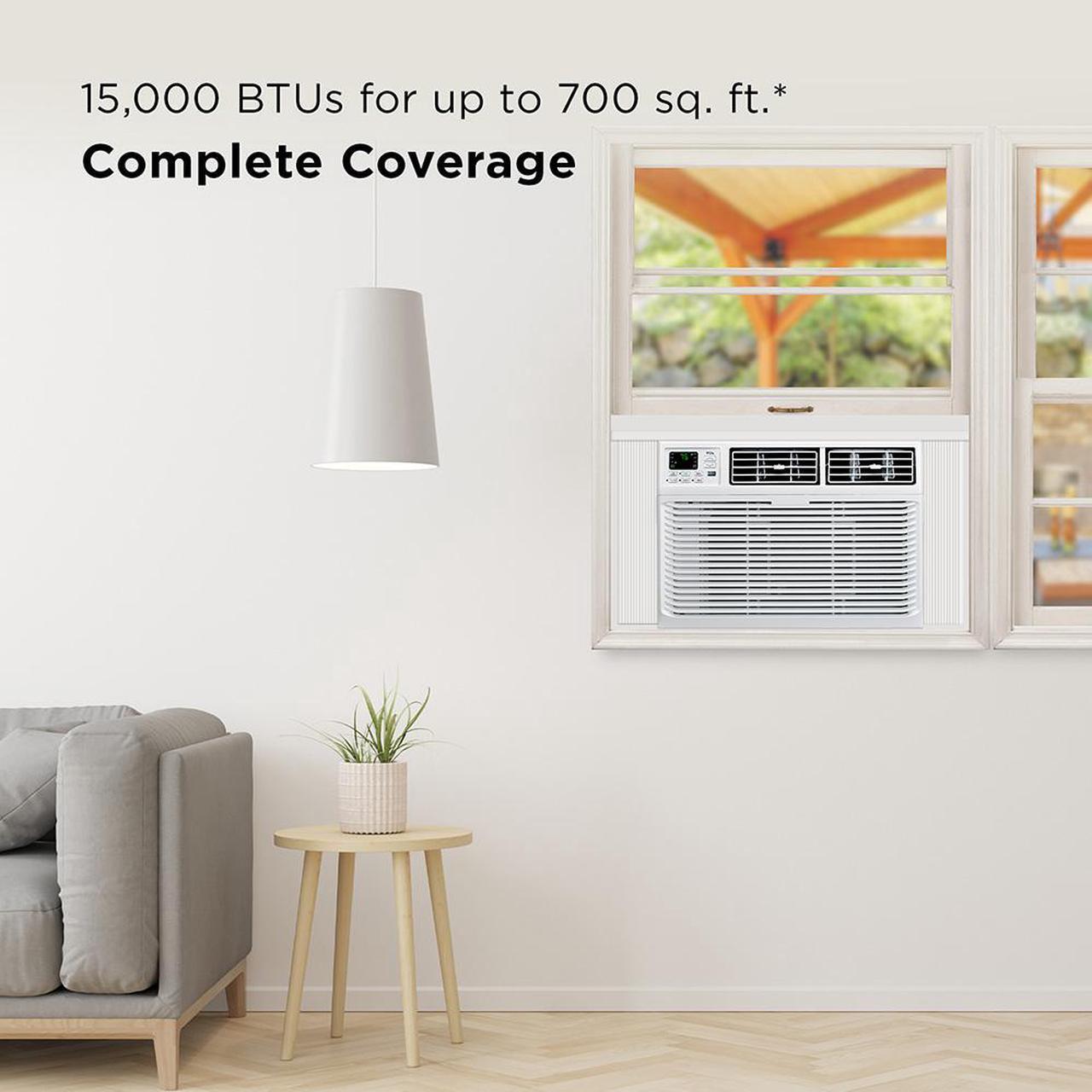 Alt view image 4 of 7 - TCL H15W25W 15,000 BTU Smart Window Air Conditioner -