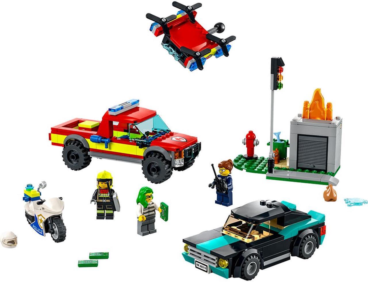Alt view image 2 of 7 - LEGO 60319 City Fire Rescue & Police Chase