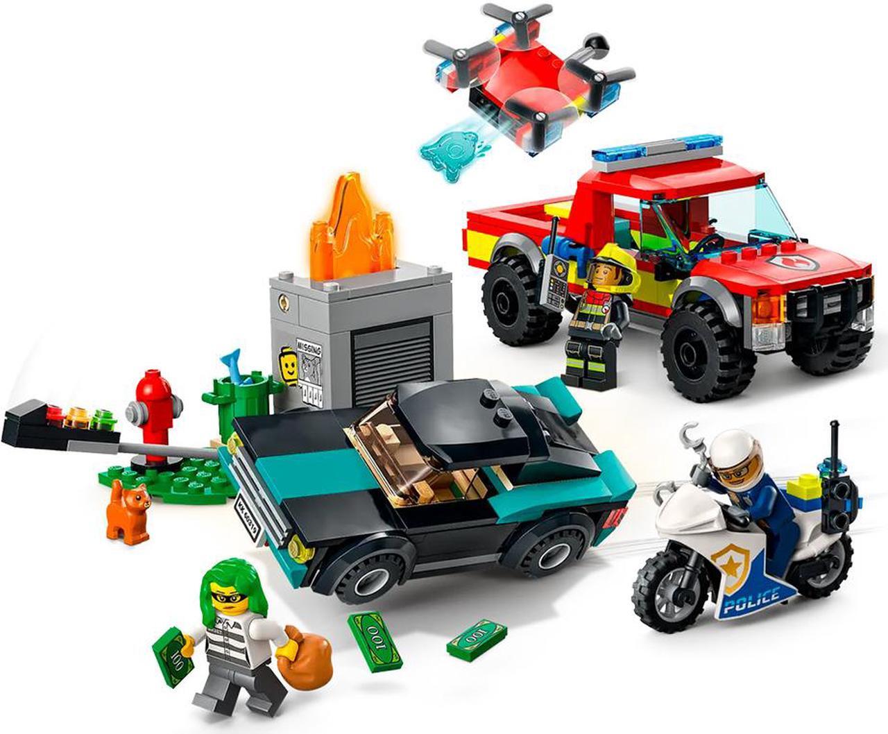 Main image of LEGO 60319 City Fire Rescue & Police Chase