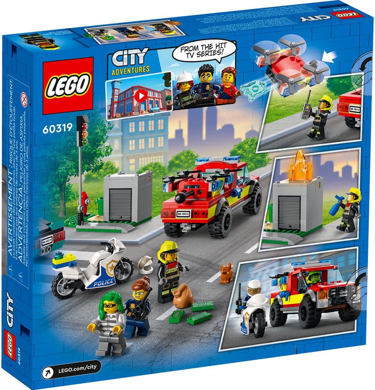 Alt view image 3 of 7 - LEGO 60319 City Fire Rescue & Police Chase