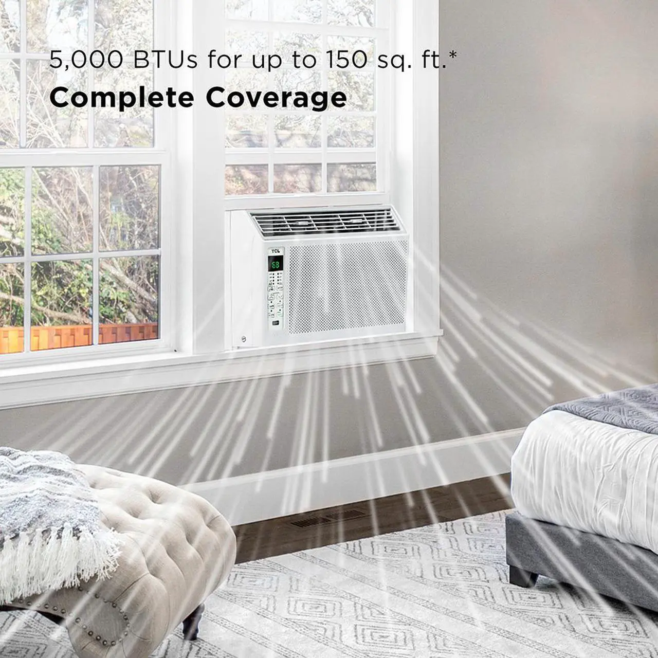 Alt view image 3 of 6 - TCL H5W23W 5,000 BTU Window Air Conditioner