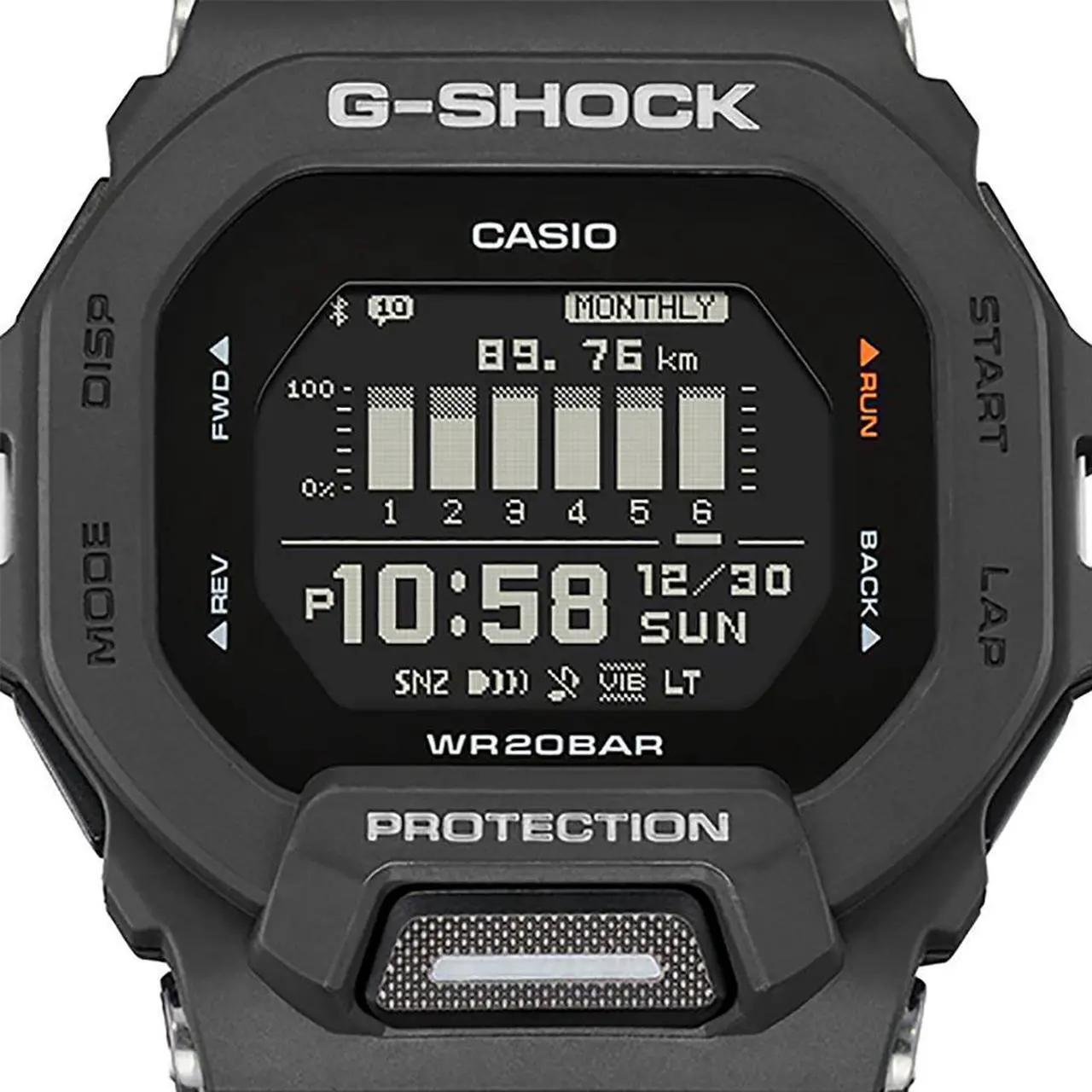 Main image of Casio GBD2001 G-Shock Mens Black Sports Watch