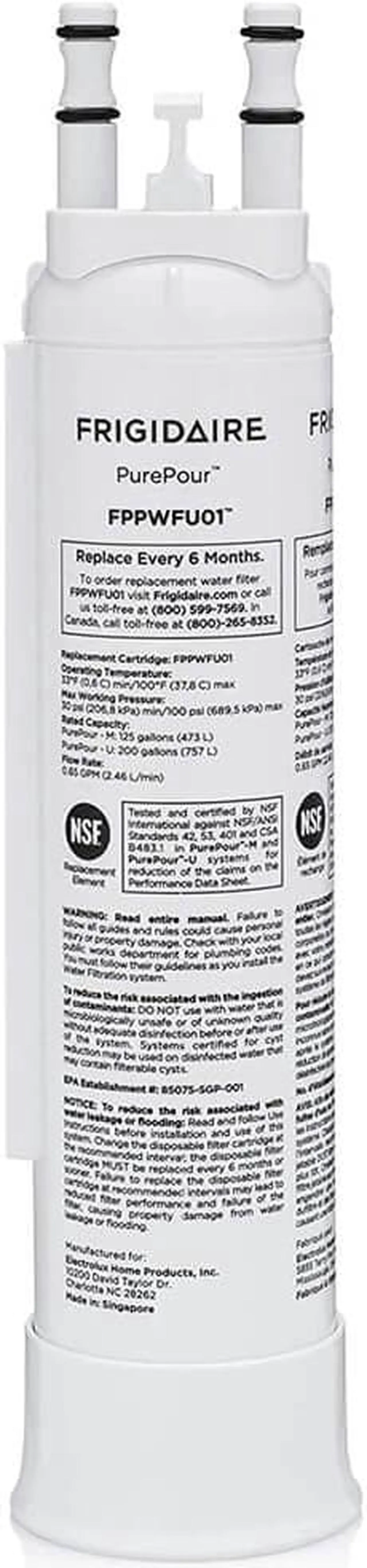 Alt view image 5 of 6 - Frigidaire FPPWFU01 PurePour Water and Ice Refrigerator Filter PWF-1
