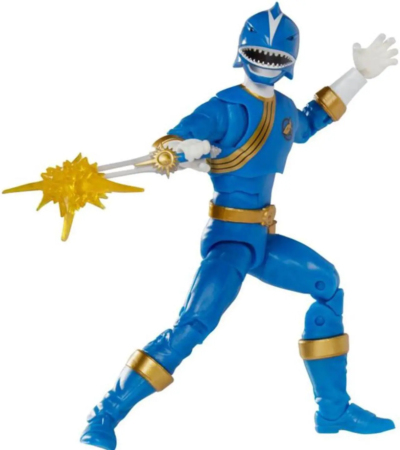 Alt view image 6 of 7 - Hasbro Power Rangers Lightning Collection Wild Force Blue Ranger Figure