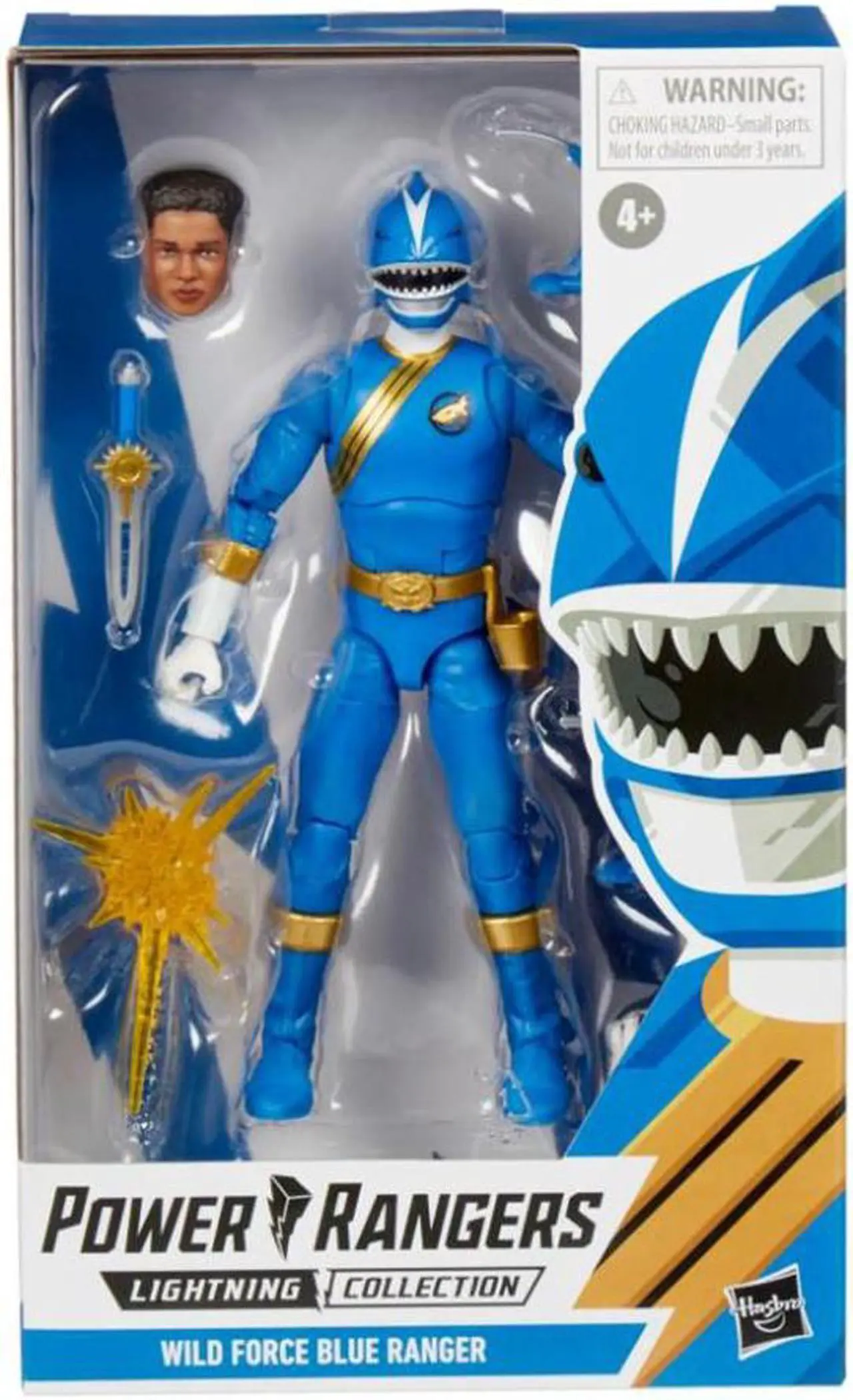 Alt view image 2 of 7 - Hasbro Power Rangers Lightning Collection Wild Force Blue Ranger Figure